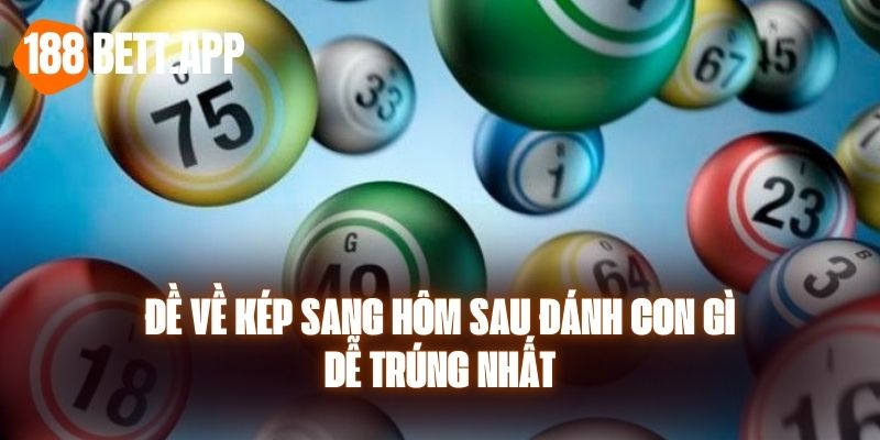 Đề Về Kép Sang Hôm Sau Đánh Con Gì Dễ Trúng Nhất